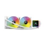 Water Cooler C3Tech FC-W240 ARGB Branco 240mm Fundo Infinito - Imagem 3