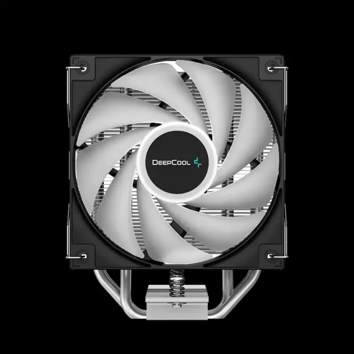 cooler-deepcool-ag400-preto-modelo-r-ag400-imagem-4-fundo-preto Air Cooler DeepCool AG400 Preto LED 6 Cores Fixas Rainbow - Imagem 4
