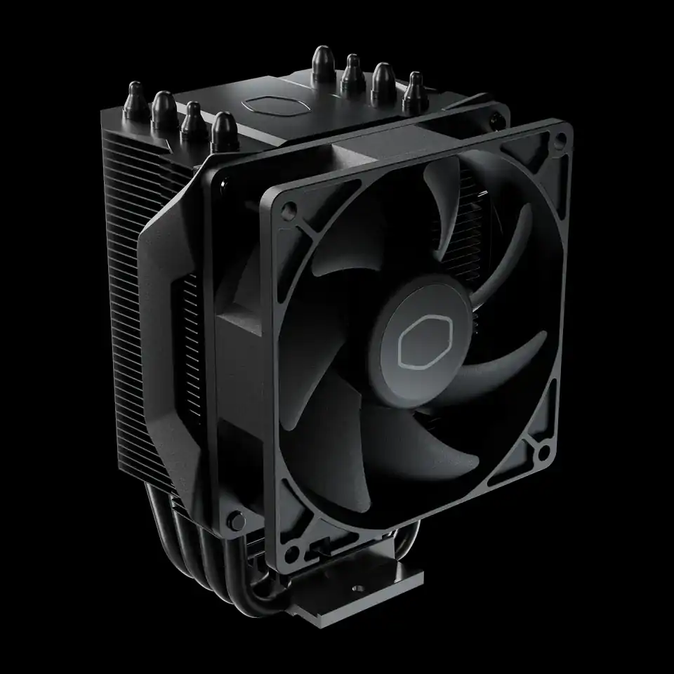 cooler-master-nano-imagem-1-fundo-preto Air Cooler Hyper 411 Nano Coolermaster 92mm 4 Heatpipes - Imagem 1