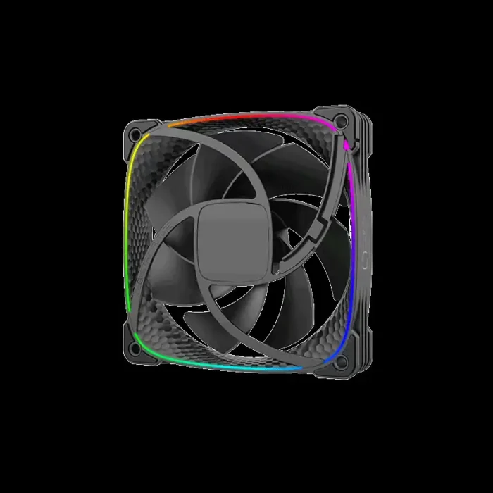 geo-s2503rb-1-squama-reverse-blade-2503b-rgb-preto-imagem-3-fundo-preto Fan 120mm Geometric Future Squama 2503R ARGB Reverse Blade - Imagem 3
