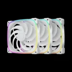 Kit 3 Fans 140mm Geometric Future Squama 2503W ARGB Branco