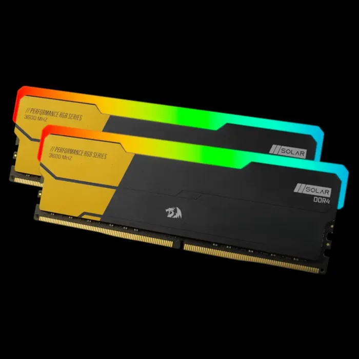 gm-805-memoria-ddr4-redragon-solar-8gb-imagem-2-fundo-preto Memória DDR4 Redragon Solar 8GB 3600MHz RGB - Imagem 3