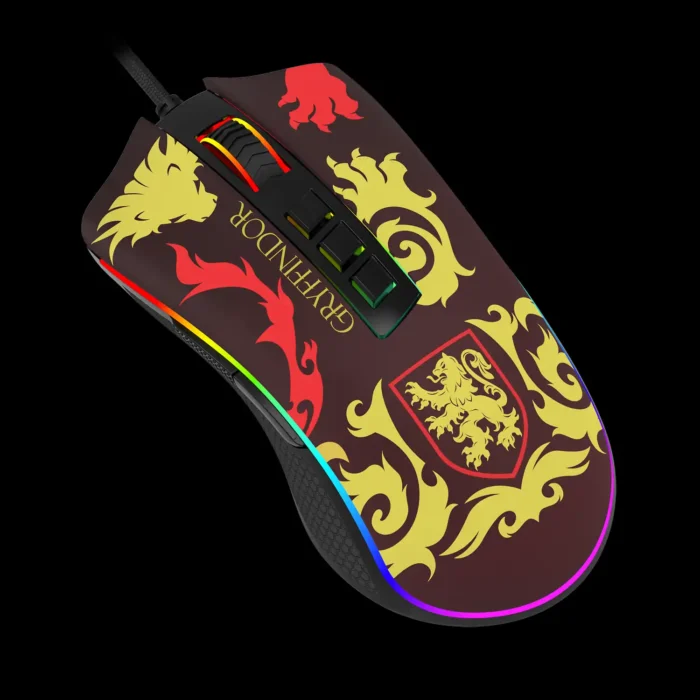 Mouse Gamer Redragon X Harry Potter Cobra RGB Gryffindor - Imagem 3