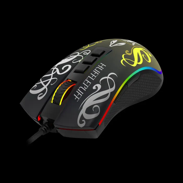 Mouse Gamer Redragon X Harry Potter Cobra RGB Hufflepuff - Imagem 3