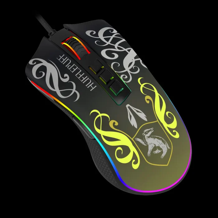 Mouse Gamer Redragon X Harry Potter Cobra RGB Hufflepuff - Imagem 4