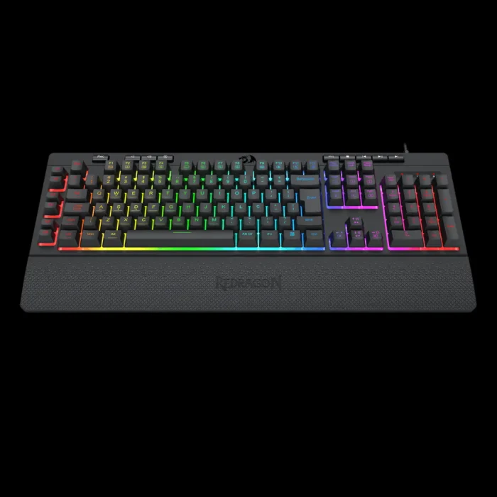 Teclado Gamer Membrana Redragon Shiva RGB ABNT2 com Apoio - Imagem 5