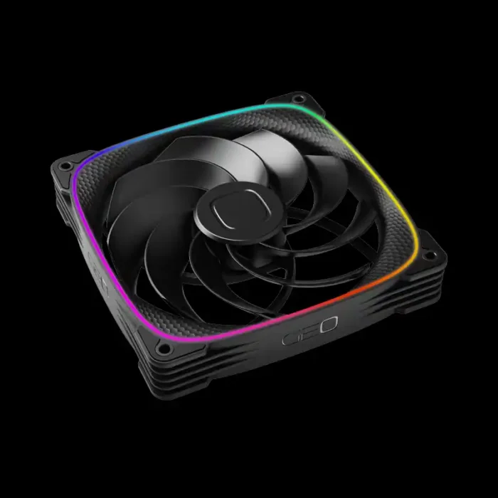 Fan 140mm Geometric Future 2503R-14B Reverse ARGB Preto - Imagem 6