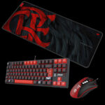 Kit Gamer Redragon Flamengo Teclado Mouse e Mousepad