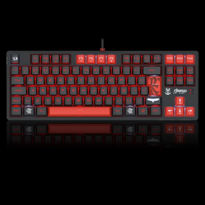 Teclado Gamer Redragon Flamengo Nation TKL Switch Marrom - Imagem 2