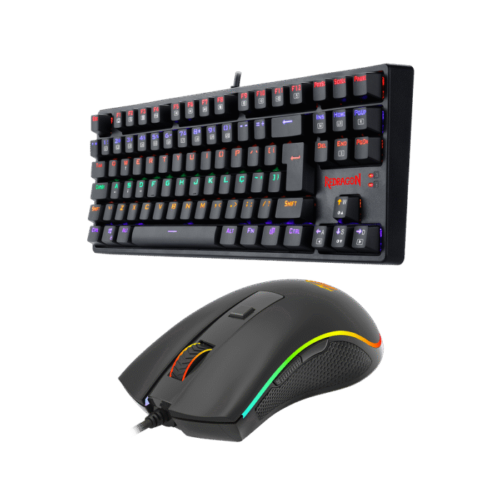 Kit Gamer Redragon Teclado Daksa Rainbow Mouse Cobra Cypher - Imagem 3