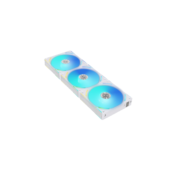 699d6d29f341f532547603b57c76e15c.png Kit 3 Fans Lian Li UNI FAN Branco RGB 120mm C/ Controladora - Imagem 2