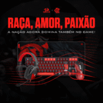 Flamengo Headset Teclado Mouse Mousepad