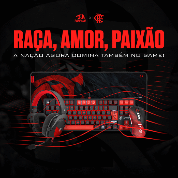 aaaaa Flamengo Headset Teclado Mouse Mousepad