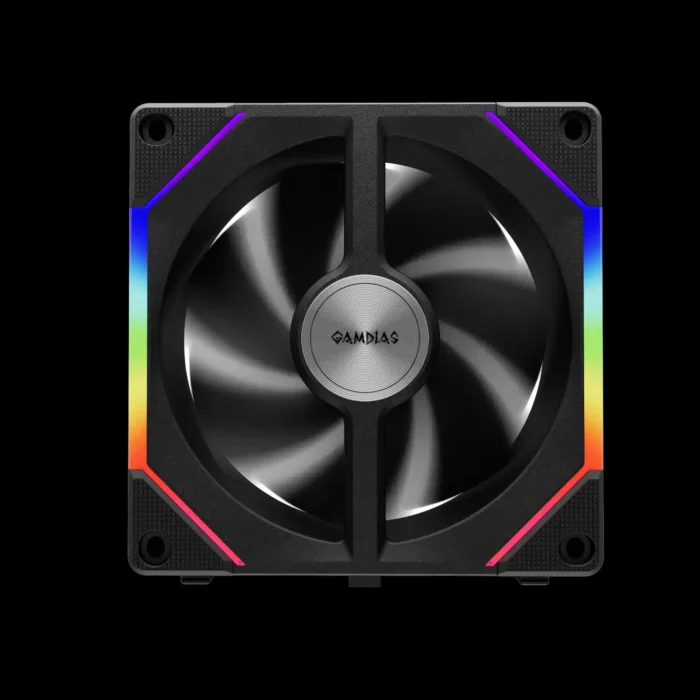 Fan 120mm Gamdias Aeolus P2-1201 ARGB Normal e Reverse - Imagem 6