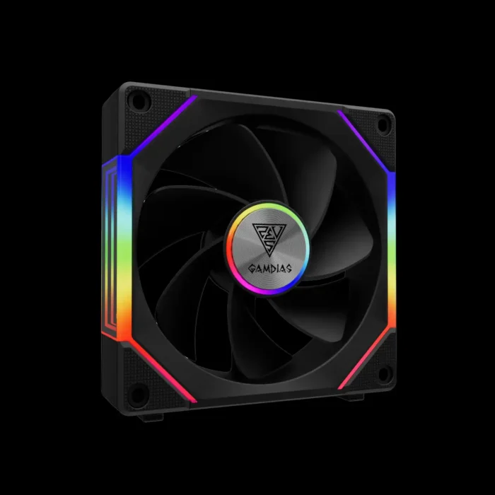 Fan 120mm Gamdias Aeolus P2-1201 ARGB Normal e Reverse - Imagem 7