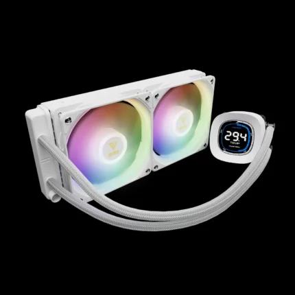 Water Cooler Gamdias Aura GL240 Digital ARGB Branco 240mm