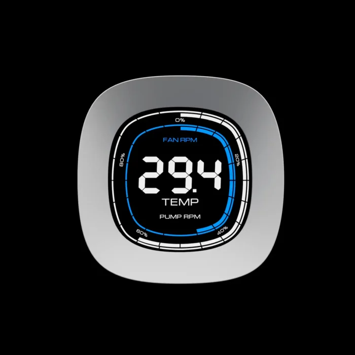 aura-gl360-digital-wh-imagem-4-fundo-preto Water Cooler Gamdias Aura GL360 Digital ARGB Branco 360mm - Imagem 4