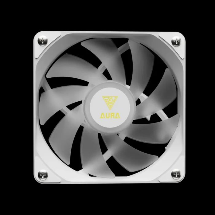 aura-gl360-digital-wh-imagem-7-fundo-preto Water Cooler Gamdias Aura GL360 Digital ARGB Branco 360mm - Imagem 7