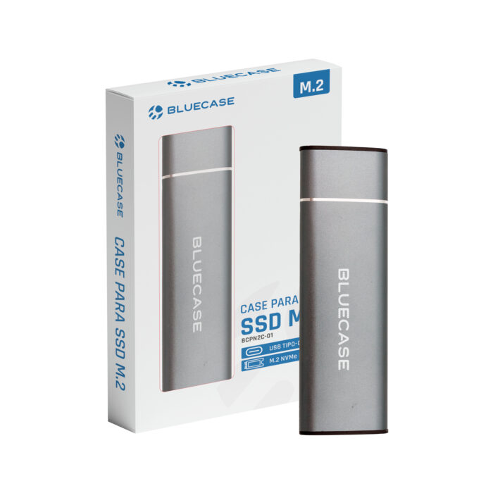 Case SSD M.2 NVME PCI e USB-C Cinza Bluecase BCPN2C 10GB/S - Imagem 4