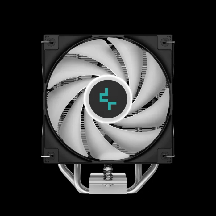 cooler-deepcool-gammaxx-series-ag400-argb-preto-prata-imagem-4-fundo-preto Air Cooler DeepCool AG400 ARGB Preto 4 Heatpipes 220W TDP - Imagem 3