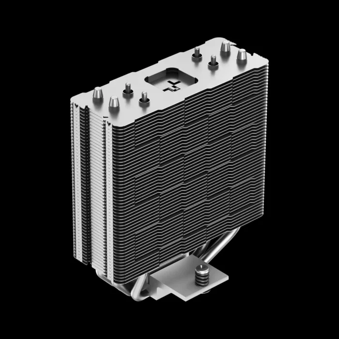 cooler-deepcool-gammaxx-series-ag400-argb-preto-prata-imagem-7-fundo-preto Air Cooler DeepCool AG400 ARGB Preto 4 Heatpipes 220W TDP - Imagem 6