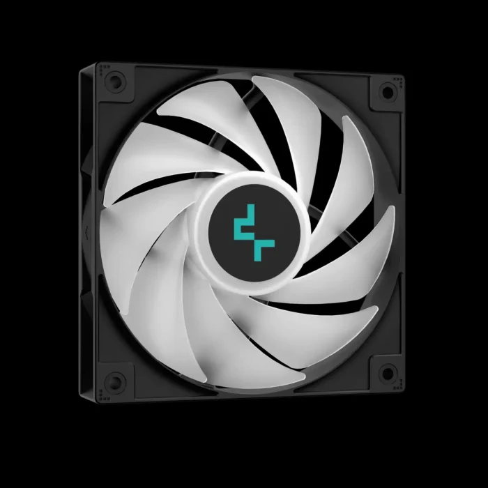 cooler-deepcool-gammaxx-series-ag400-argb-preto-prata-imagem-8-fundo-preto Air Cooler DeepCool AG400 ARGB Preto 4 Heatpipes 220W TDP - Imagem 7