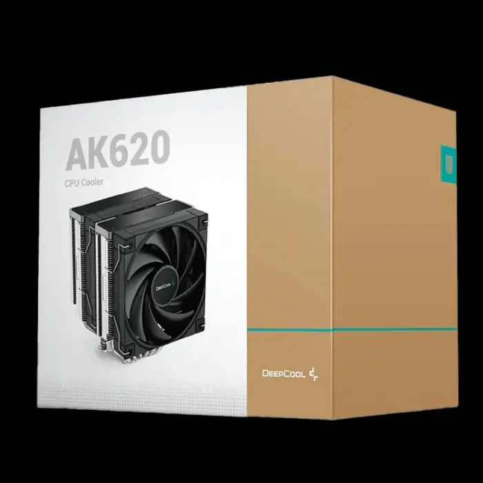 cooler-high-performance-260w-dual-tower-ak620-imagem-10-fundo-preto Air Cooler DeepCool AK620 Dual Tower 260W Alta Performance - Imagem 8