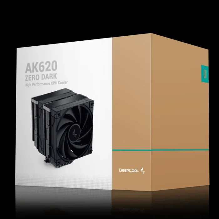 cooler-high-performance-ak620-zero-dark-imagem-10-fundo-preto Air Cooler DeepCool AK620 Zero Dark Dual Tower Preto - Imagem 9