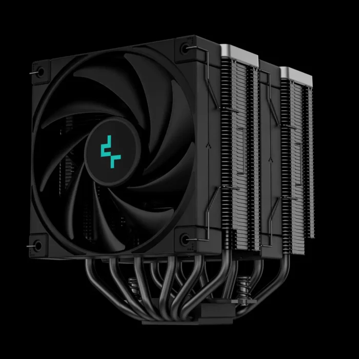 cooler-high-performance-ak620-zero-dark-imagem-2-fundo-preto Air Cooler DeepCool AK620 Zero Dark Dual Tower Preto - Imagem 3