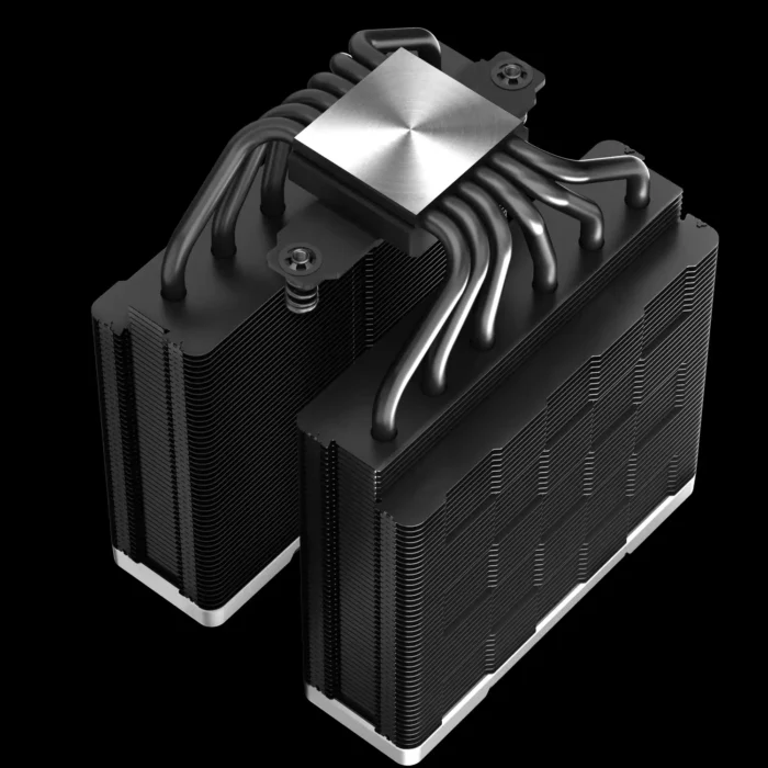 cooler-high-performance-ak620-zero-dark-imagem-6-fundo-preto Air Cooler DeepCool AK620 Zero Dark Dual Tower Preto - Imagem 6