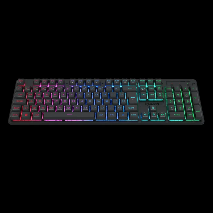 k521rgb-ks-pt-netherbane-pro-rgb-preto-imagem-2-fundo-preto Teclado Membrana Redragon Netherbane PRO RGB S/ Fio USB BT - Imagem 4
