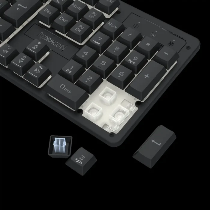 k521rgb-ks-pt-netherbane-pro-rgb-preto-imagem-7-fundo-preto Teclado Membrana Redragon Netherbane PRO RGB S/ Fio USB BT - Imagem 6