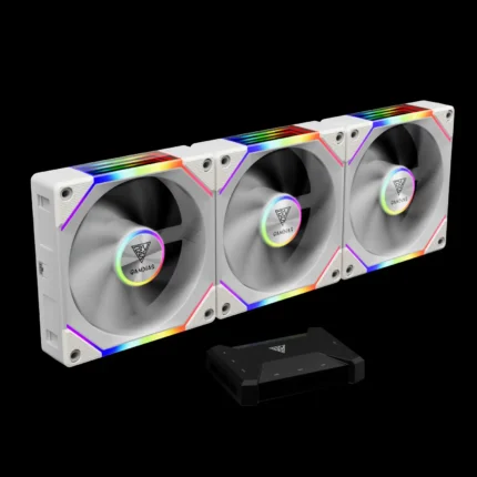 Kit 3 Fans Gamdias Aeolus P2-1203U Branco
