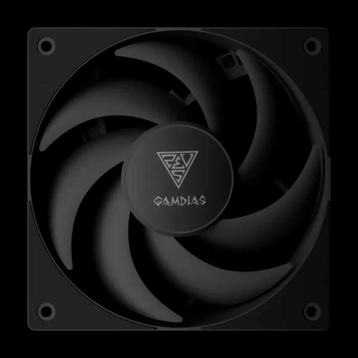 m1-1201-fan-notus-m1-1201-preto-imagem-3-fundo-preto Fan Gamdias Notus M1-1201 Preto 120mm Fan Normal ou Reversa - Imagem 3