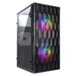 Gabinete Gamer Vinik Wave Preto Matx Lateral Acrílico - Imagem 3