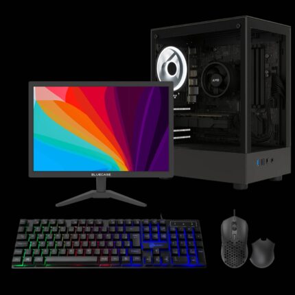 PC Gamer Ryzen5 5600GT A520 8GB 512gb, Monitor 19" Bluecase