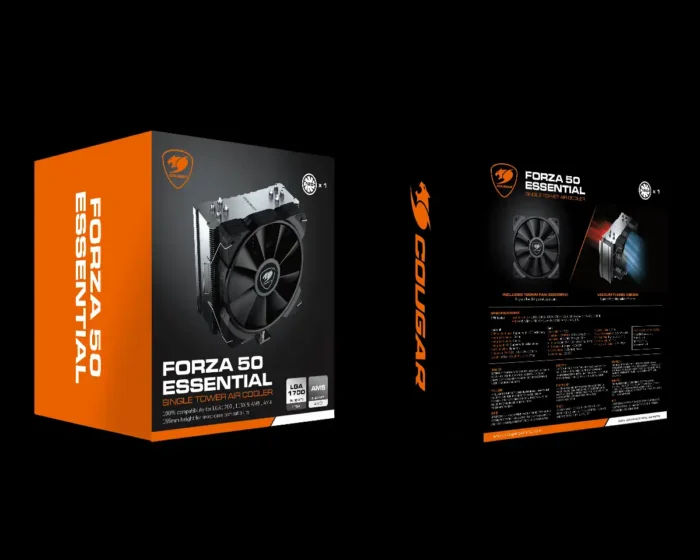 Air Cooler Cougar Forza 50 Essential Preto AMD INTEL - Imagem 5