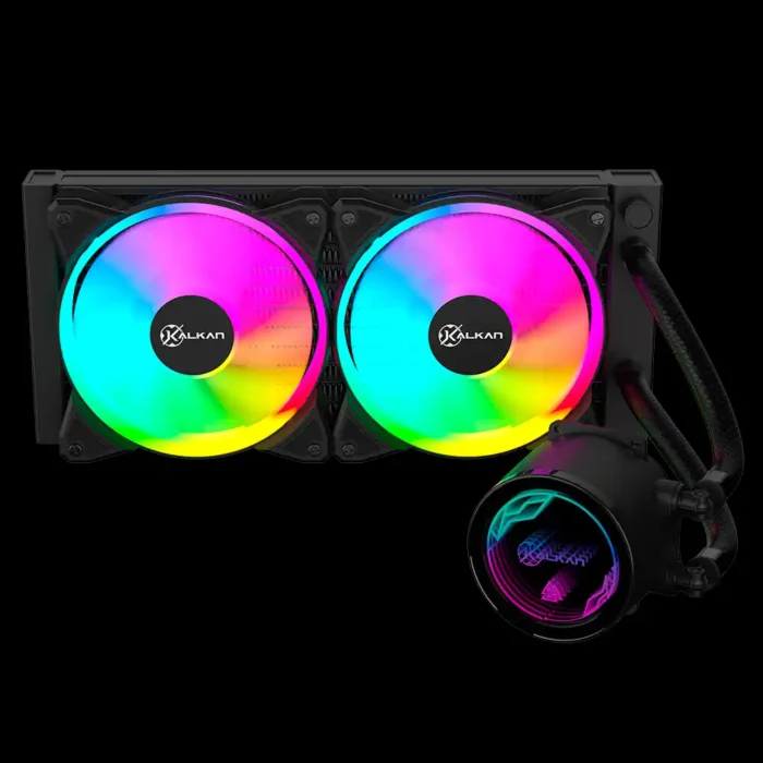 Water Cooler Kalkan Iota V2 240 RGB PRETO KLK00068 250W TDP - Imagem 6