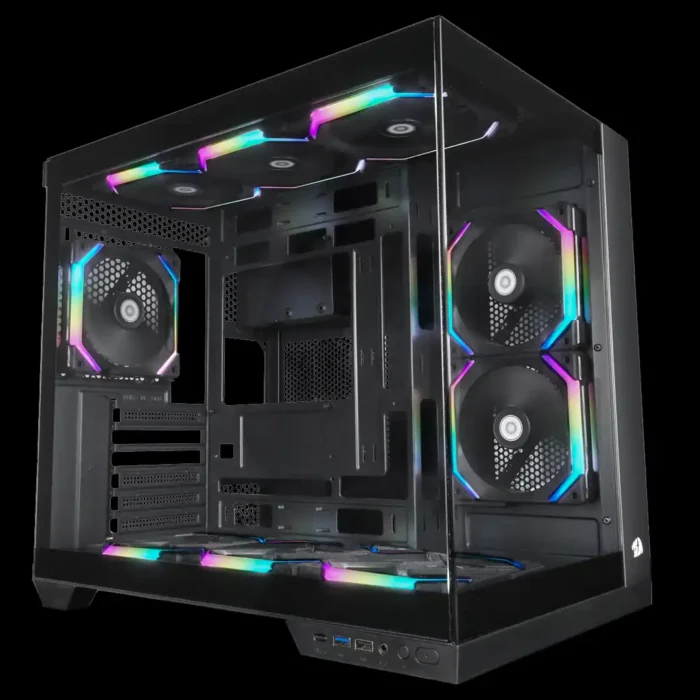 Gabinete Redragon Wideload Pro Preto CA-604B-PRO - Imagem 2