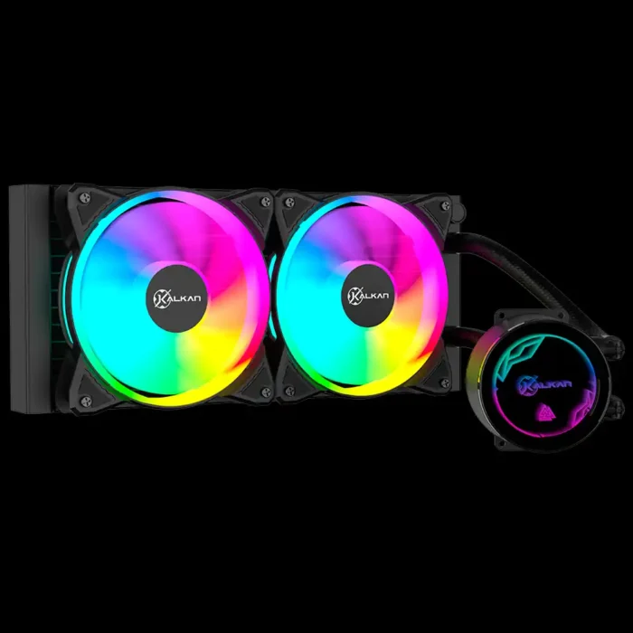 Water Cooler Kalkan Iota V2 240 RGB PRETO KLK00068 250W TDP - Imagem 2