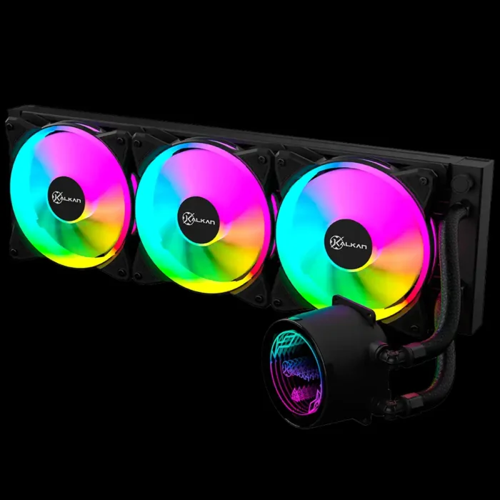 Water Cooler Kalkan Iota V2 360 RGB PRETO KLK00069 280w TDP - Imagem 3