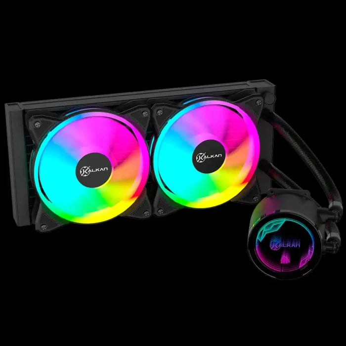 Water Cooler Kalkan Iota V2 240 RGB PRETO KLK00068 250W TDP - Imagem 5