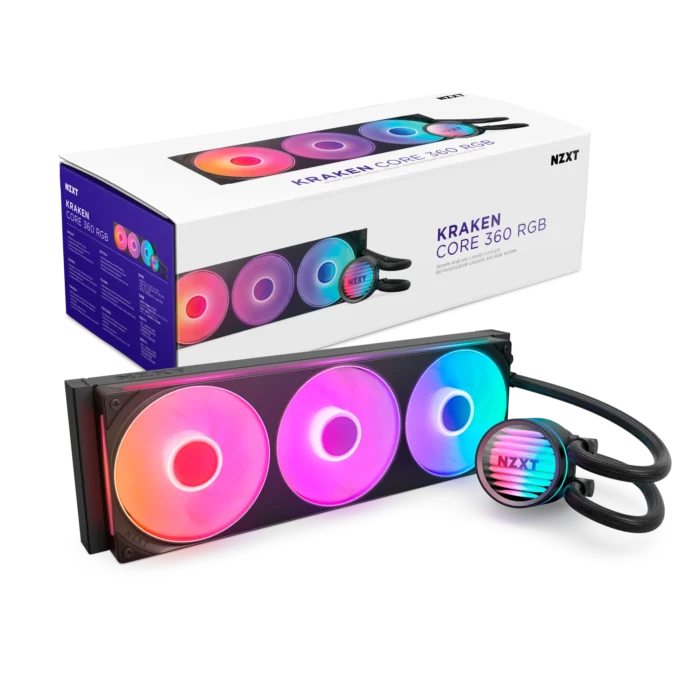 Water Cooler NZXT Kraken Core 360 RGB Preto RL-KR36C-B1 - Imagem 2