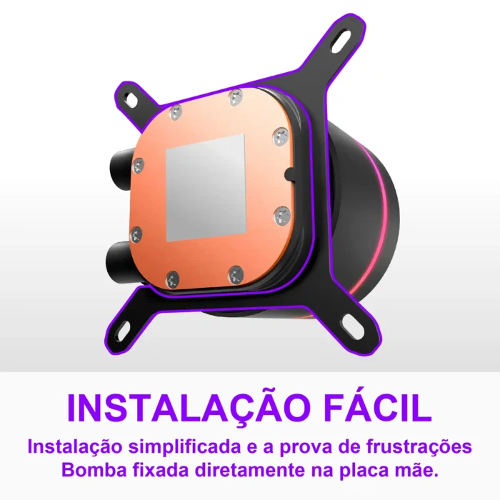 Water Cooler NZXT Kraken Core 240 RGB PRETO RL-KR24C-B1 - Imagem 5