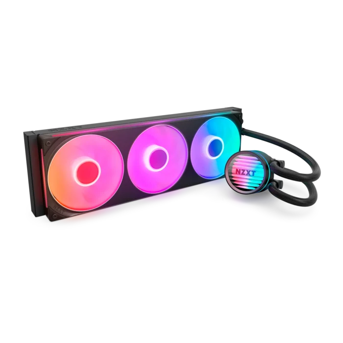 993ca699e093eba167b7fdea58896451.webp Water Cooler NZXT Kraken Core 360 RGB Preto RL-KR36C-B1 - Imagem 1