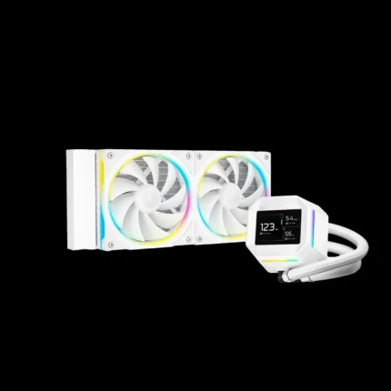Water Cooler DeepCool LM240 ARGB Branco Tela LCD IPS 240mm