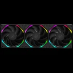 Kit 3 Fans Kalkan Halo ARGB 120mm ARGB Preto KLK00019 - Imagem 4