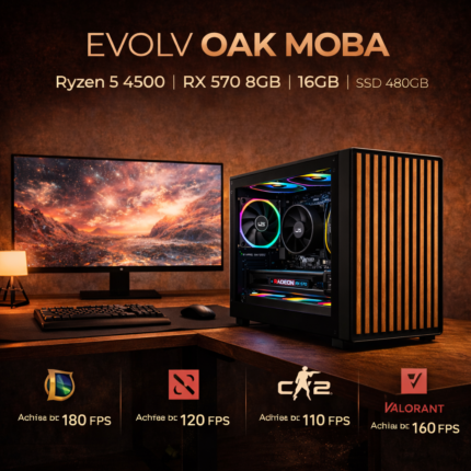 PC Gamer LevelUP Evolv OAK MOBA R5 4500