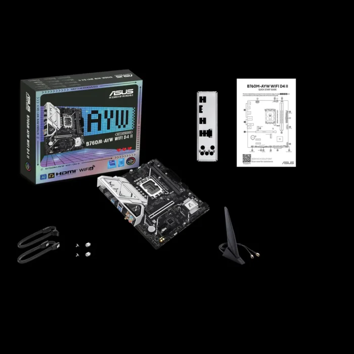 Placa Mãe ASUS B760M‑AYW WIFI D4 II DDR4 mATX PCIe 5 - Imagem 7