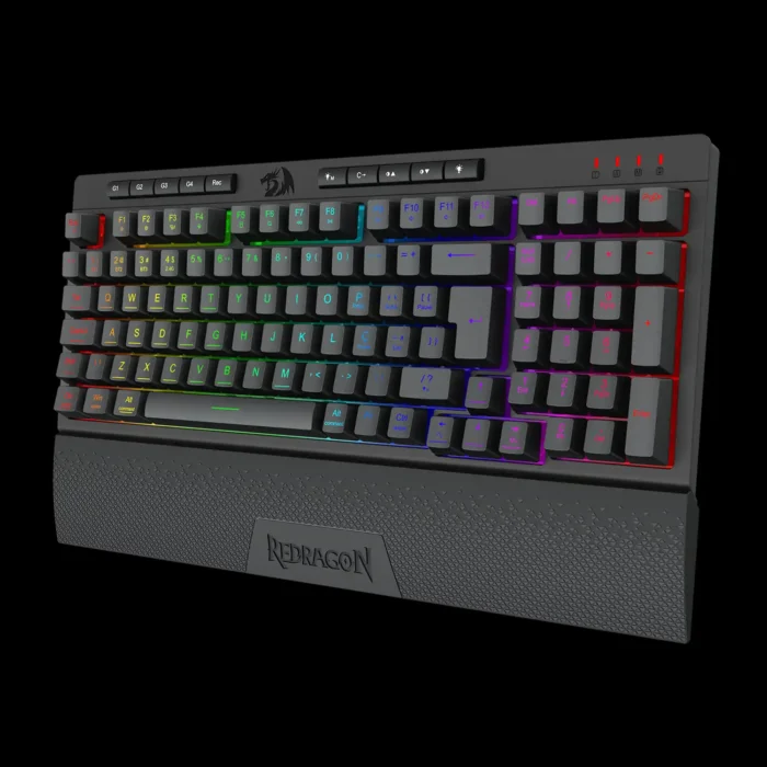 Teclado Gamer Membrana Redragon Shiva Pro 98 RGB ABNT2 PT-BR - Imagem 4
